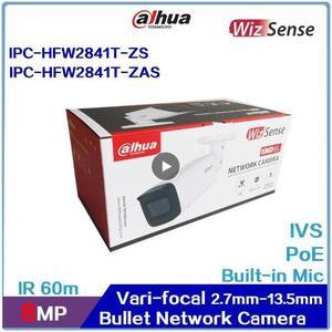 DH IP PoE Camera 4MP 8MP H.265 2.7mm13.5mm Motorized Zoom Bullet WizSense Network IP67 IK10 Built in MIC IPC-HFW2441T-ZS