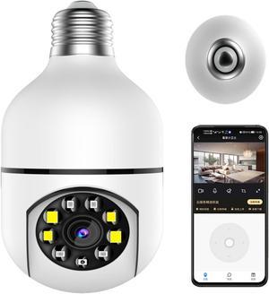 360° 1080P IP E27 Light Bulb Camera Wi-Fi IR Night Smart Home Wireless Security