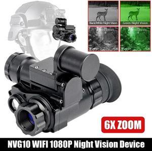 NVG10 Helmet 850nm IR Night Vision Monocular Hunting Observation Goggles