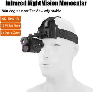 NV8260 Night Vision Head-mounted Monocular 400M 4K 1080P 8X Digital Zoom Camera