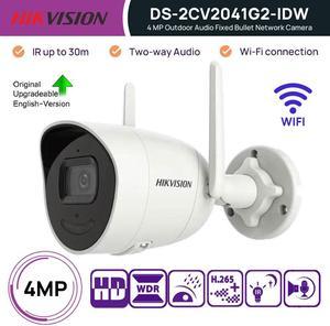 4MP DS-2CV2041G2-IDW Waterproof Exir Fixed Bullet WI-FI Network Camera 4mm Lens