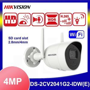 DS-2CV2041G2-IDW 4MP Wifi Wireless Built-in Mic Speaker Bullet Camera 4mm Lens