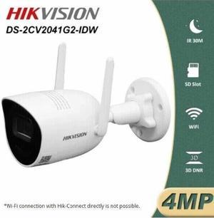 DS-2CV2041G2-IDW 4MP Fixed Bullet Built-in 2-way Audio IP WiFi Camera