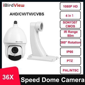 1080P 36X Zoom 307 IR 80m PTZ Speed Dome Camera Support AHD/CVI/TVI/CVBS