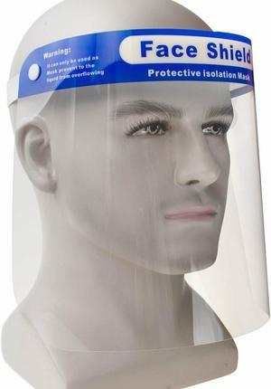 Maxfoot 5PCS Face Shield Disposable Transparent Plastic Film Protection from Splash, Splatter & Particulate, Anti-Spitting Anti-Fog Face Mask Visor