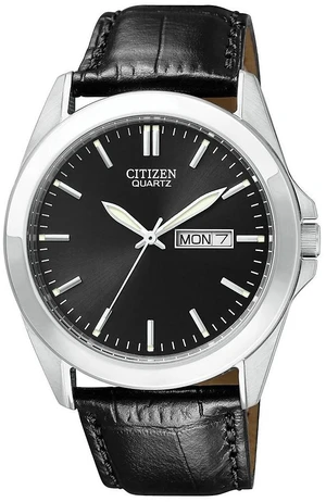 Citizen Men's BF0580-06E Black Leather Quartz Watch with Black Dial Citizen Men's BF0580-06E Black Leather Quartz Watch with Black Dial