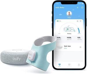 eufy Baby Smart Sock, Track Sleep Patterns and Heart Rate, Smart Baby Monitor, for Babies 0-18 Months, Use for 24 Hours
