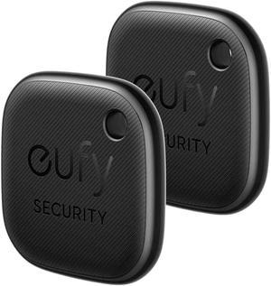 eufy Security by Anker SmartTrack Link (Black, 2-Pack), Android not Supported, Works with Apple Find My (iOS only), Key Finder, Bluetooth Tracker for Earbuds and Luggage, Phone Finder, Water Resistant