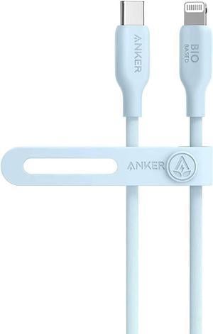 Anker USB-C to Lightning Cable, 541 Cable (Misty Blue, 3ft), MFi Certified, Bio-Based Fast Charging Cable for iPhone 14 14pro 14pro Max 13 13 Pro 12 11 X XS XR 8 Plus (Charger Not Included)