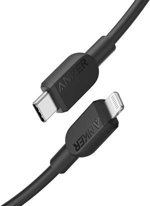 Anker USB C to Lightning Cable, 310 USB-C to Lightning Cable(Black, 3ft), MFi Certified, Fast Charging Cable for iPhone 14 Plus 14 14 Pro Max 13 13 Pro 12 11 X XS XR (Charger Not Included)