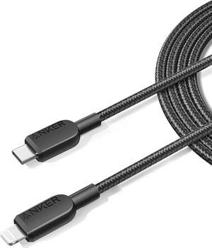 Anker USB C to Lightning Cable, 310 USB-C to Lightning Braided Cable(3ft, Black), MFi Certified, Fast Charging Cable for iPhone 14 Plus 14 14 Pro Max 13 13 Pro iPhone 12 (Charger Not Included)