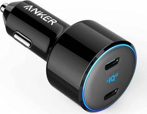 Anker USB C Car Charger, 50W 2-Port PIQ 3.0 Fast Charger Adapter, PowerDrive+ III Duo with Power Delivery for iPhone 14 13 12 11 Pro Max mini, Galaxy S20/S10/S9, Note 9, iPad Pro, Macbook Air and More