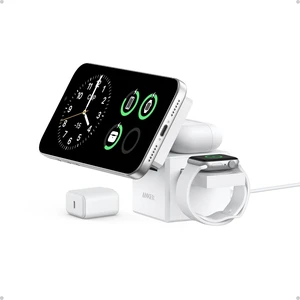 Anker 3-in-1 Cube MagSafe Compatible Qi2 15W Foldable Charging Station Anker 3-in-1 Cube MagSafe Compatible Qi2 15W Foldable Charging Station