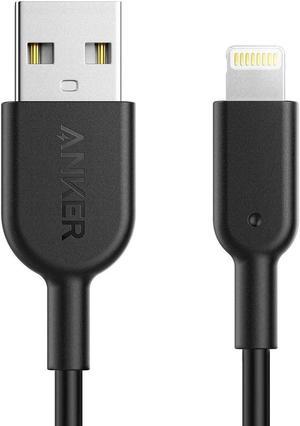 Anker Powerline II Lightning Cable 3ft Apple MFi Certified USB ChargingSync Lightning Cord Compatible with iPhone 11 11 Pro 11 Pro Max Xs MAX XR X 8 7 6S 6 5 iPad and More White