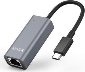 Anker USB C to Ethernet Adapter, Portable 1-Gigabit Network Hub, 10/100/1000 Mbps, for MacBook Pro, iPad Pro 2019/2018, ChromeBook, XPS, Galaxy S9/S8, and More