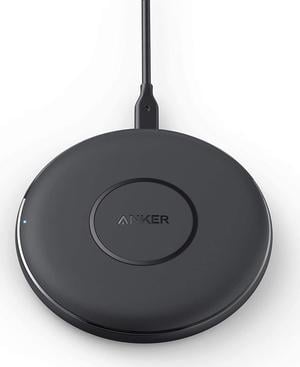 Anker 10W Max Wireless Charger, PowerWave Pad Upgraded, Qi-Certified Wireless Charging 7.5W for iPhone 11/Xs Max XR XS X 8/8 Plus, 10W for Galaxy S10 S9 S8, S9 Plus, Note 9 (No AC Adapter)