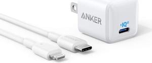 Anker Nano iPhone Charger 20W PIQ 30 Durable Compact Fast Charger with 6ft USBC to Lightning Cable MFi Certified PowerPort III USBC Charger for iPhone 1212 Mini  12 Pro  12 Pro Max