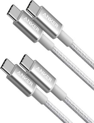 USB C Cable, Anker 2 Pack New Nylon USB C to USB C Cable (6ft 60W), PD Type C Charging Cable for MacBook Pro 2020, iPad Pro, iPad Air 4, Galaxy S20, Switch, Pixel, LG and Other USB C Charger