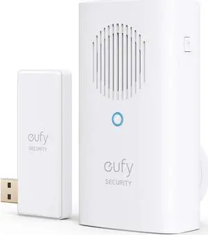 eufy Security Video Doorbell Chime, Add-on Chime, Requires eufy Security Video Doorbell 2K (Battery Powered), Simultaneous Ringtone, Adjustable Volume, Only Works with HomeBase 2