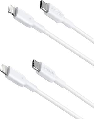 Anker USB C to Lightning Cable [3ft, 2-Pack] Powerline II for iPhone 13 13 Pro 12 Pro Max 12 11 X XS XR 8 Plus, AirPods Pro, Supports Power Delivery
