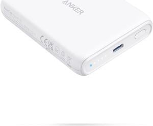 Anker Magnetic Wireless Portable Charger, PowerCore Magnetic 5K Wireless 5,000mAh Power Bank with USB-C Cable, Design for iPhone 13/13 Pro/13 Pro Max /13 Mini /12/12 Pro/12 Pro Max/12 Mini (White)