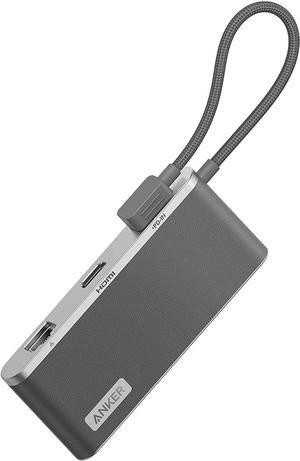 Anker USB C Hub, 655 USB-C Hub (8-in-1), with 2 USB-A 10 Gbps Data Ports, 100W Power Delivery, 4K HDMI, 1 Gbps Ethernet, microSD and SD Card Slots, 3.5 mm AUX, for MacBook Pro,and More (Charcoal Gray)