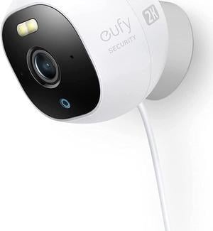 eufy Security Solo OutdoorCam C24, All-in-One Outdoor Security Camera with 2K Resolution, Spotlight, Color Night Vision, Wi-Fi, No Monthly Fees, Wired Camera, IP67 Weatherproof (Renewed)