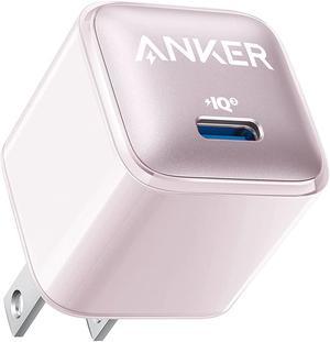 Anker 511 Charger Anker Nano Pro 20W PIQ 30 Durable Compact Fast Charger USB C Charger for iPhone 1313 Mini13 Pro13 Pro Max12 iPadiPad Mini Pixel and MoreCable Not Included Glacier Pink
