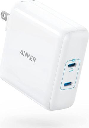Anker PowerPort III 2-Port 100W Charger PIQ 3.0 Ultra-Powerful Fast Charger, USB C Charger for MacBook Pro/Air, iPad Pro, iPhone 13/12/11, Galaxy/Note, Pixel and More (Cable Not Included)