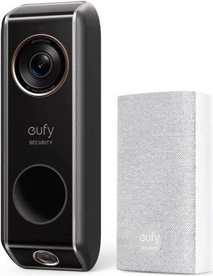 eufy Security Video Doorbell Dual Camera (Wired) with Chime, Dual Cam, Delivery Guard, 2K with HDR, No Monthly Fee, 16-24V, 30VA (Renewed)