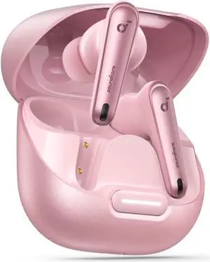 soundcore by Anker Liberty 4 NC Wireless Noise Cancelling Earbuds, 98.5% Noise Reduction, Adaptive Noise Cancelling to Ears and Environment, Hi-Res Sound, 50H Battery, Wireless Charging, Bluetooth 5.3