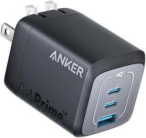 Anker Prime 67W USB C Charger, Anker GaN Wall Charger, 3-Port Compact Fast PPS Charger, For MacBook Pro/Air, Pixelbook, iPad Pro, iPhone 15/14/Pro, Galaxy S23/S22, Note20, Pixel, Apple Watch, and More