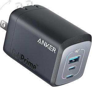 Anker Prime 100W USB C Charger, Anker GaN Wall Charger, 3-Port Compact Fast PPS Charger, for MacBook Pro/Air, Pixelbook, iPad Pro, iPhone 15/Pro, Galaxy S23/S22, Note20, Pixel, Apple Watch, and More