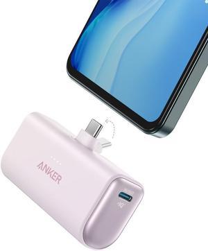 Anker Nano Power Bank with Builtin Foldable USBC Connector 5000mAh Portable Charger 225W for iPhone 1515 Plus15 Pro15 Pro Max Samsung S2223 Series Huawei iPad ProAir AirPods and More