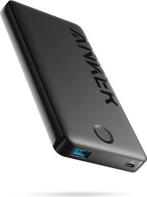 Anker Power Bank, 10,000mAh Portable Charger (PowerCore PIQ), High-Capacity Battery Pack for iPhone 15/15 Plus/15 Pro/15 Pro Max/14/14 Pro/Samsung/Pixel/LG (Cable and Charger Not Included)(Black)