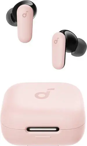 Soundcore P30i by Anker Noise Cancelling Earbuds, Strong and Smart Noise Cancelling, Powerful Bass, 45H Playtime, 2-in-1 Case and Phone Stand, IP54, Wireless Earbuds, Bluetooth 5.4 Pink