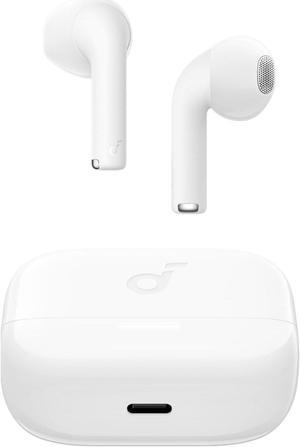 Soundcore K20i by Anker, Semi-in-Ear Earbuds, Bluetooth Wireless, 36H Playtime, Fast Charge, Clear Sound, Comfortable Fit, ENC 2-Mic Clear Calls, Custom EQ, IPX5, Bluetooth 5.3, App Control White