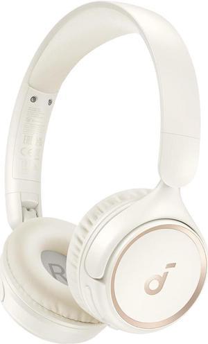 Soundcore H30i Wireless On-Ear Headphones, Foldable Design, Pure Bass, 70H Playtime, Bluetooth 5.3, Lightweight and Comfortable, App Connectivity, Multipoint Connection White
