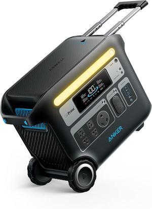 Anker PowerHouse 767 Portable Power Station, 2400W Solar Generator with 6× Longer Lifespan LiFePO4 Batteries, GaNPrime PowerHouse 2048Wh Generator for Home, Outdoor Camping, RV (Solar Panel Optional)