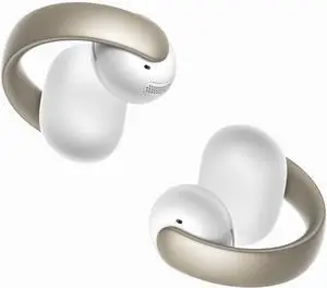 Soundcore AeroClip by Anker, Open-Ear Earbuds, Clip-On Headphones, Adaptive Comfort, Clear Calls with 4 Mics and AI, Stable Fit, 12mm Drivers for Powerful Bass, Hi-Res, Open-Ring Design Champagne Mist