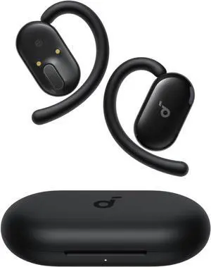 Soundcore V20i by Anker Open-Ear Headphones, Adjustable Ear Hooks,Ultra-Comfort,Snug Fit, Powerful Sound, Clear Calls, IP55, LED Lights, 36H Playtime, Bluetooth 5.4, Multipoint Connection (Renewed)