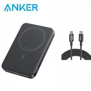 Anker MagGo Power Bank, Ultra-Slim 10,000mAh Magnetic Battery Pack, Qi2 Certified 15W Ultra-Fast MagSafe Compatible Portable Charger, Ergonomic Design, for iPhone16/15/14/13/12 Series Only