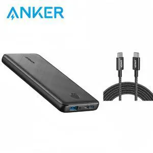Anker PowerCore Slim 10000, Ultra Slim Portable Charger, Ultra-Compact 10000mAh External Battery, High-Speed PowerIQ and VoltageBoost Charging Technology Power Bank for iPhone, Samsung Galaxy and More