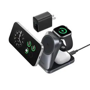 Anker Prime 3-in-1 Charging Station, AirCool Wireless Charger, Qi2 25W Certified Palm-Sized Foldable MagSafe Charger Compatible with iPhone 17, Apple Watch, AirPods (Non-Battery, with Adapter) Anker Prime 3-in-1 Charging Station, AirCool Wireless Charger, Qi2 25W Certified Palm-Sized Foldable MagSafe Charger Compatible with iPhone 17, Apple Watch, AirPods (Non-Battery, with Adapter)