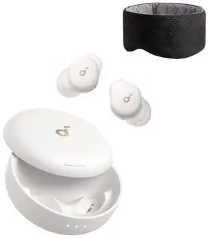 Soundcore Sleep A30 by Anker Sleep Earbuds with Eyemask, Smart Active Noise Cancelling Sleep Headphones, Adaptive Snore-Masking System, Ultra-Comfort for Side Sleepers, 45H Playtime Soundcore Sleep A30 by Anker Sleep Earbuds with Eyemask, Smart Active Noise Cancelling Sleep Headphones, Adaptive Snore-Masking System, Ultra-Comfort for Side Sleepers, 45H Playtime