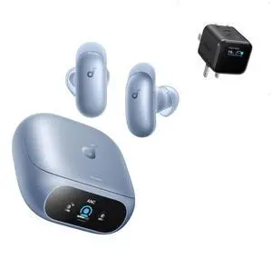 Soundcore Liberty 5 Pro by Anker Noise Cancelling Wireless Earbuds with Anker Nano Smart Display Charger Soundcore Liberty 5 Pro by Anker Noise Cancelling Wireless Earbuds with Anker Nano Smart Display Charger