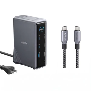 Anker Prime Docking Station (14-Port, 160W Max Output, 10 Gbps) + Anker Prime Thunderbolt 4 USB-C Cable, (3.3 ft, 240W, 40 Gbps) Anker Prime Docking Station (14-Port, 160W Max Output, 10 Gbps) + Anker Prime Thunderbolt 4 USB-C Cable, (3.3 ft, 240W, 40 Gbps)