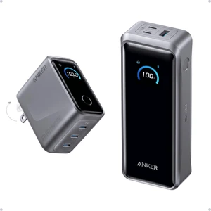 Anker Prime Power Bank (26K, 300W) + Anker Prime Charger (160W, 3 Ports, Smart Display) Anker Prime Power Bank (26K, 300W) + Anker Prime Charger (160W, 3 Ports, Smart Display)