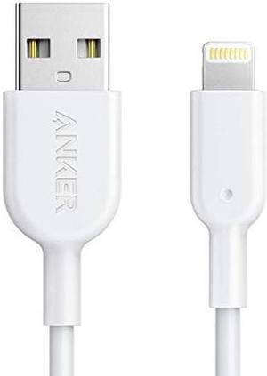 Anker Powerline II Lightning Cable, [3ft Apple MFi Certified] USB Charging/Sync Lightning Cord Compatible with iPhone 11 11 Pro 11 Pro Max Xs MAX XR X 8 7 6S 6 5, iPad and More (White)