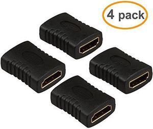 LUOM HDMI Female to Female Adapter HDMI Female to Female Coupler Adapter, for Roku TV Stick Chromecast, Nintendo Switch, Xbox One, PS4 PS3, PC and More 4Pack